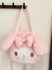 Плюшевая сумка-тоут My Melody с застежкой-молнией для повседневного использования и модный аксессуар