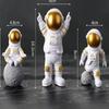4 Pcs Astronaut Figure Statue Figurine Spaceman Sculpture Educational Toy Desktop Home Decoration Astronaut Model For Kids Gift