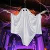 Halloween Decoration Realistic 5 FT Hanging Swing Ghost Decor with String Lights Spooky Cute Ghosts for Front Porch Yard