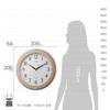 RHYTHM Настенные Ночные Темные Автоматические Розовые Чистый Свет 8MYA23SR13 Часы, Радиоуправляемые, Аналоговые, Видимые, Свет, Включение, Дерево, (Полуглянцевая отделка),