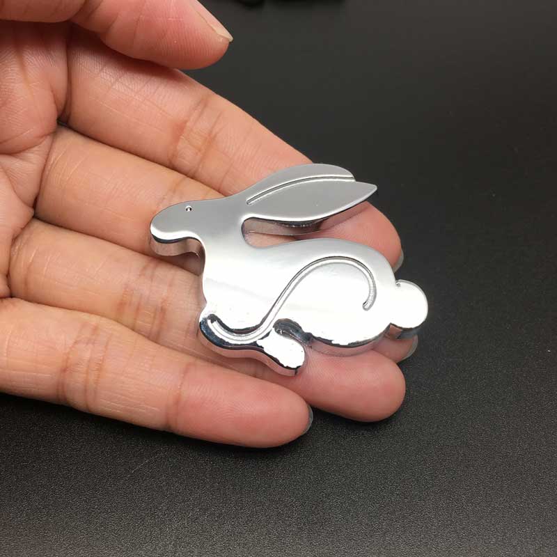 3D Metal Running Rabbit logo Car Stickers For Volkswagen Polo Golf 3 4 5 6 7 GTI Car Body Trunk Emblem Badge Decal Car Sticker
