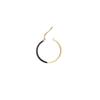 RACOHA Chic cutting Color ring earring Color one-touch ring earring (925 silver)