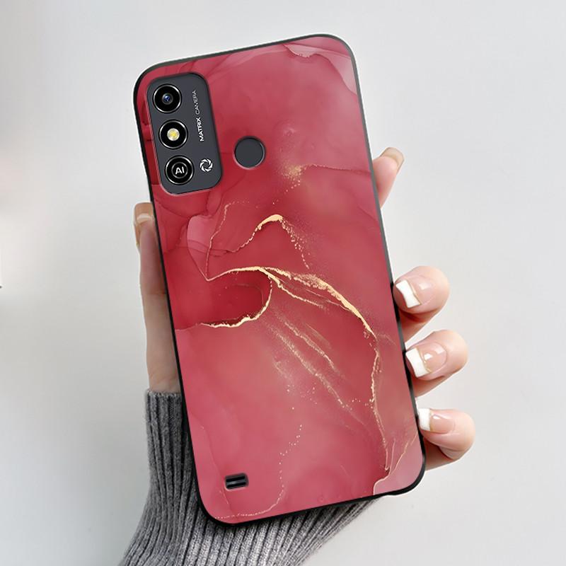 Чехол для ZTE Blade A53 Чехол для телефона ZTE Blade A53 Pro Задняя крышка Силиконовый Мягкий Черный ТПУ Роскошный Милый Любовь Кролик Забавный Бампер Защитный корпус