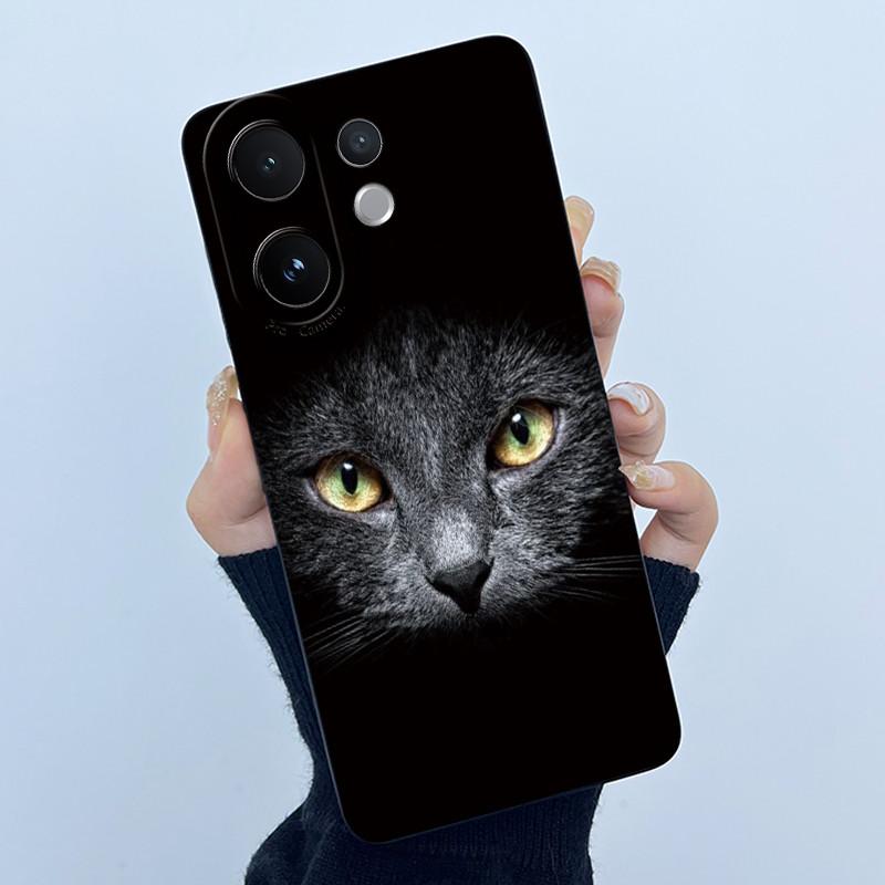 Чехол для телефона Vivo V60 V2511 Чехол Модный Простота Цветы Мягкий Жидкий Силикон Оболочка Для Vivo V 60 VivoV60 5G 2025 Fundas