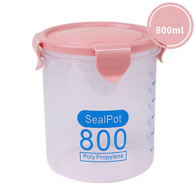 Бытовая прозрачная пластиковая герметичная банка для пищевых продуктов, кухонный ящик для хранения, резервуар для хранения