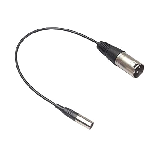 Chaksy 3-Pin Male To 3-Pin Male XLR Mini Plug Audio Cable, XLR Male To Mini XLR Male, Audio Cable, Connector Microphone Cable