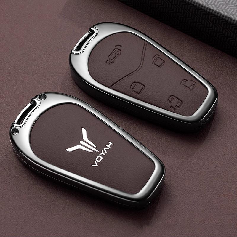 Zinc Alloy Car Key Case for Voyah Dream Dreamer PHEV EV Keychain Remote Protection Cover Bag Shell Holder Fob Accessories