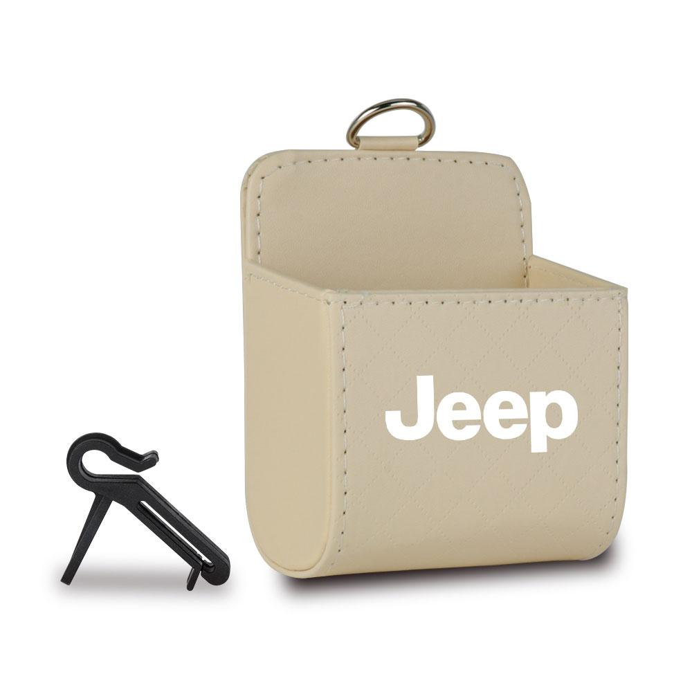 Car air conditioning socket storage bucket hanging storage box for Jeep JPB Renegade Wrangler JK Compass Grand Cherokee Gladiato