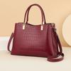 Handbag Red Leather Female Bag Middle-aged Mother-in-law Light Luxury Wedding Bag To Send Mother Bag