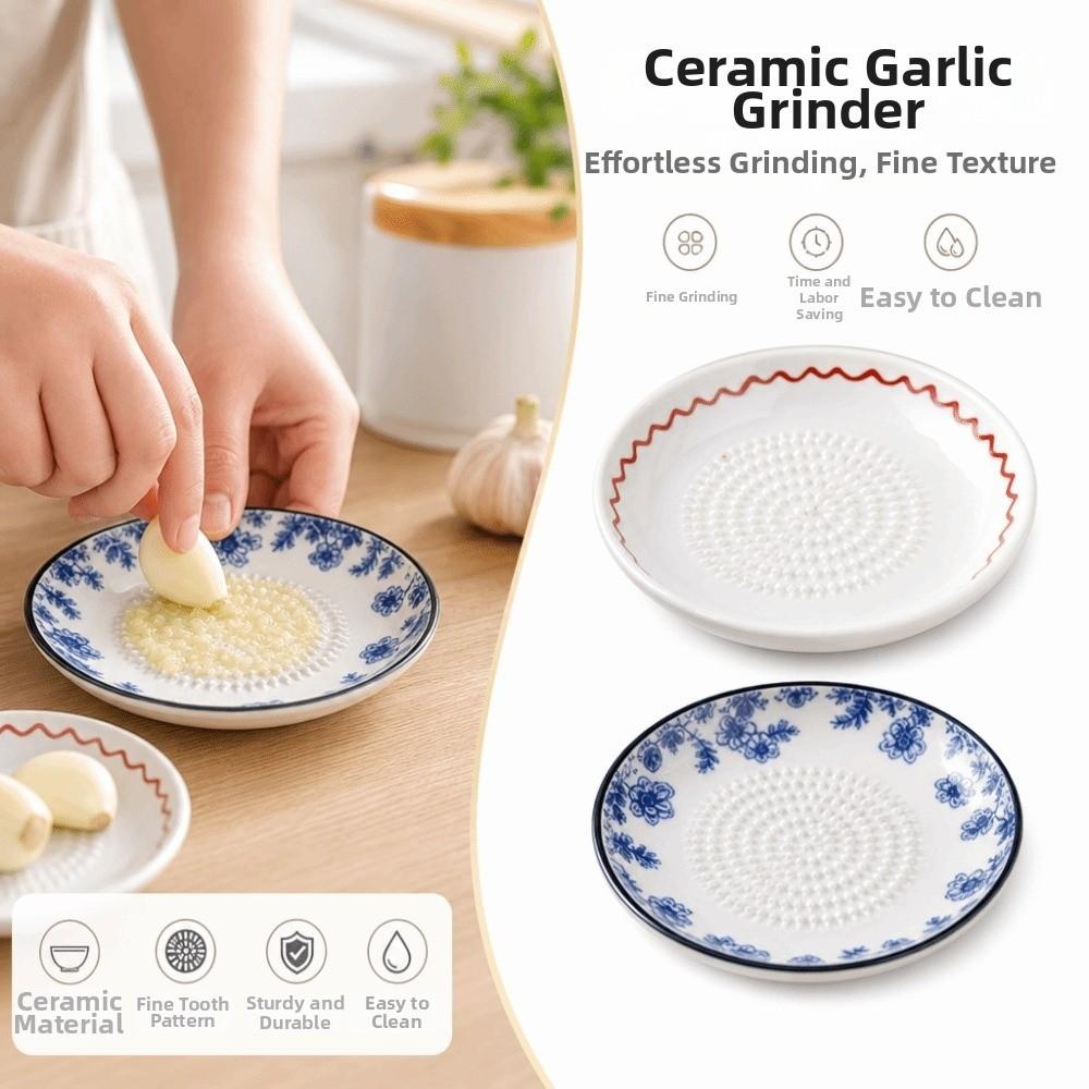 2-in-1 Hand Garlic Ginger Masher Non-Slip Tomato Grater Dish Cheese Carrot Fruits Vegetables