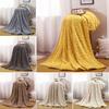 Sofa Throw Blanket Super Soft Warm Solid Color Wear Resistant Non-Fading Friendly To Skin Machine Washable Bedding Blanket