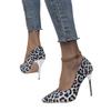 Модные женские туфли-лодочки 2024 Новые осенние сексуальные леопардовые роскошные туфли на высоком каблуке для женщин Элегантные офисные с острым носком Роскошные туфли на высоком каблуке Женские