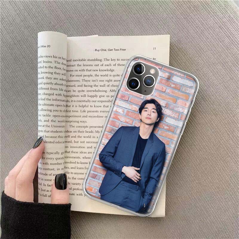 Чехол для телефона Gong Yoo для Apple iPhone 12 13 Mini 14 15 Pro 17 Pro Max Air 11 16E 16 Plus Прозрачный силиконовый защитный