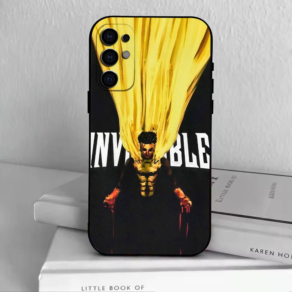 Смешной I-Invincible Чехол для телефона для Samsung S25, S24, S21, S22, S23, S30, Ultra, S20, Plus, Fe, Lite, Note, 10, Черная Крышка