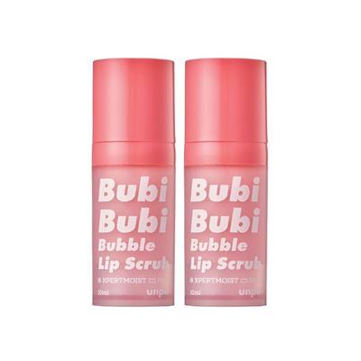 Bubi Bubi Скраб-пена для губ без запаха, бесцветный, нежный, отшелушивающий, набор для ухода за губами 12 мл x2