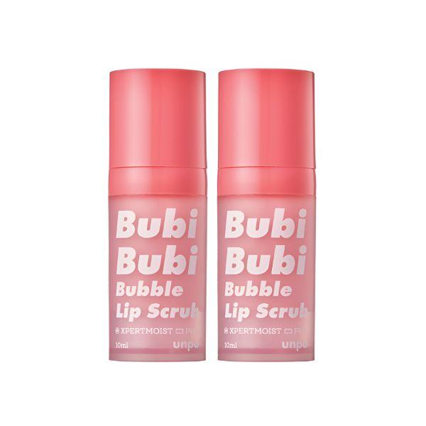 UNPA Bubi Bubi Скраб-пена для губ без запаха, бесцветный, нежный, отшелушивающий, набор для ухода за губами 12 мл x2