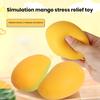 Stress Relief Toy Mango Shape Squeeze Fidget Toy Comfortable Soft Decompression Toy for Home Decoration