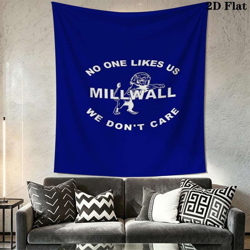 Millwall FC Wall Tapestry Aesthetic Wall Hanging Printed Fabric Blanket Decorative Tapestries for Bedroom Living Room Home Decor