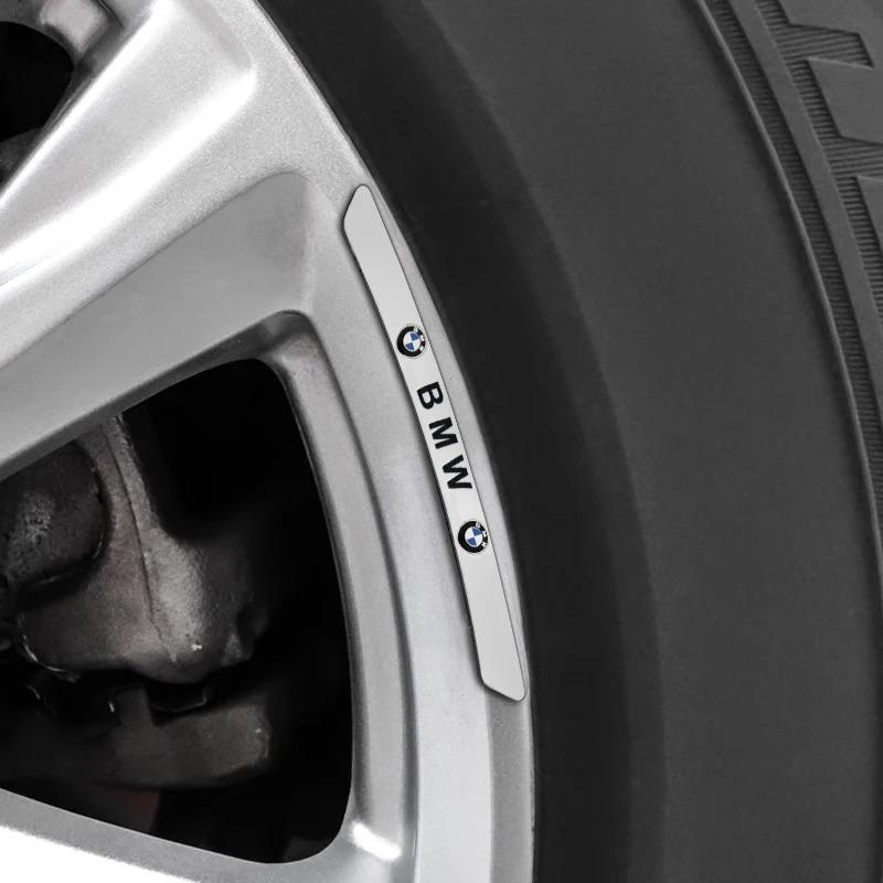 JKGN2 4Pcs Aluminum Car Styling Wheel Hub Badge Tire Rim Stickers For BMW M Emblem E46 E36 E34 F10 E90 F30 E60 F30 E53 E30 E92 E87