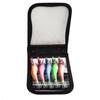 2Pcs Portable Squid Jigs Bag with Zippers Squid Jigs Organizers Fishing Lure Baits Tackle Storage Bag Wood Shrimp Case