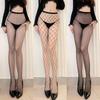 Unisex Large Mesh Black Sexy Erotic Fishnet Body Stockings Plus Size Women Men Lingerie Hollow Out Mesh Pantyhose Slim Tights
