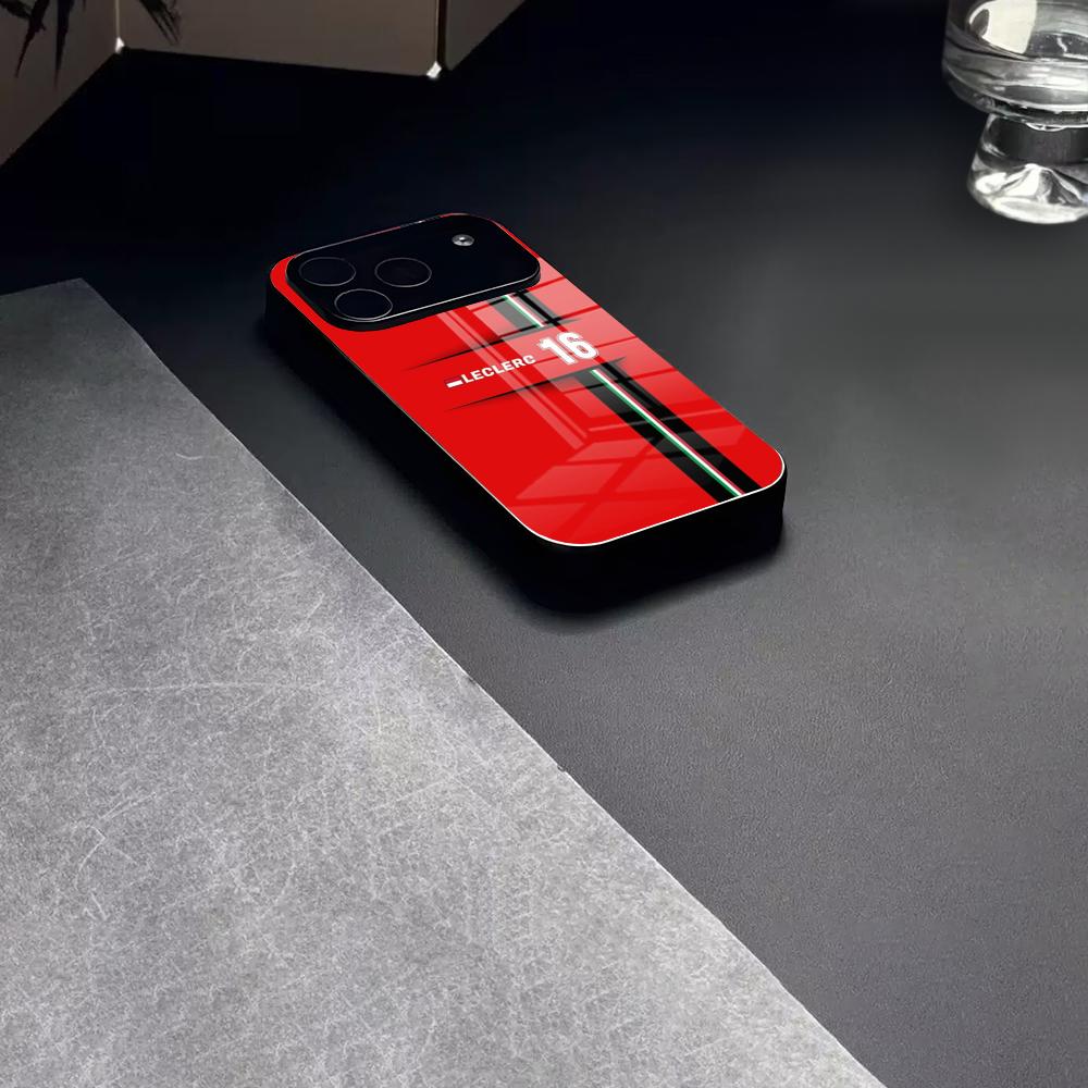 C-Charles L-LeclercS 16 Чехол для телефона Закаленное стекло Для IPhone 17 15 16 14 12 13 11 Pro XS Max Plus Mini Чехол