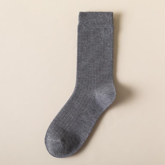 1 пара мужских деловых носков, высокая эластичность, противоскользящие, дышащие, мягкие, впитывающие пот, противоусадочные спортивные хлопковые носки