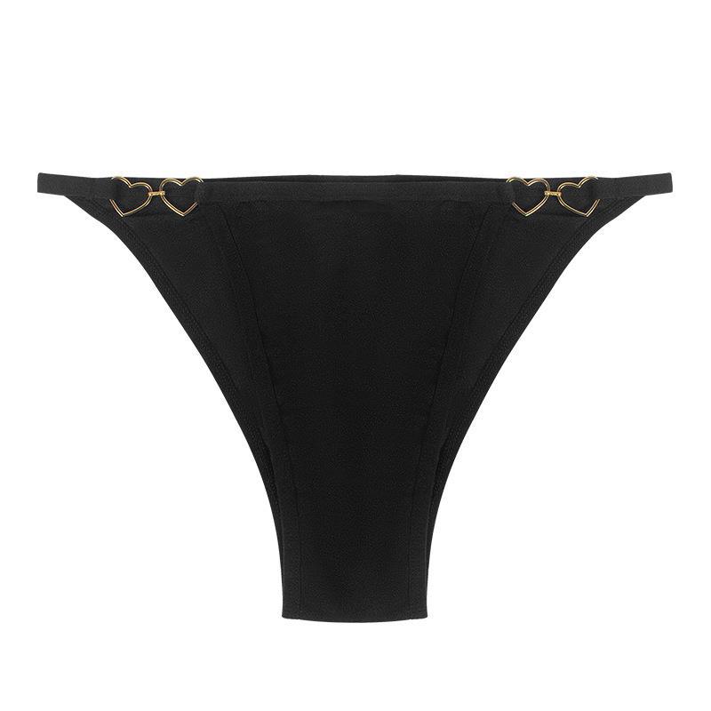 Размер стринги сексуальные чистый хлопок промежность в форме сердца бесшовные девушки дышащие летние тонкие нижнее белье
