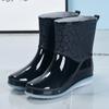 2025 Модные женские ботинки для отдыха на природе Женские резиновые сапоги Новые четырехсезонные нескользящие износостойкие женские водонепроницаемые ботинки Botas Mujer