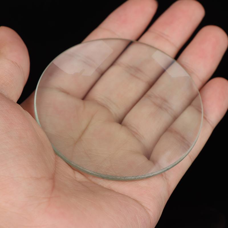 Двойная выпуклая стеклянная линза Фокальная оптика Двояковыпуклая настольная лупа 75 мм