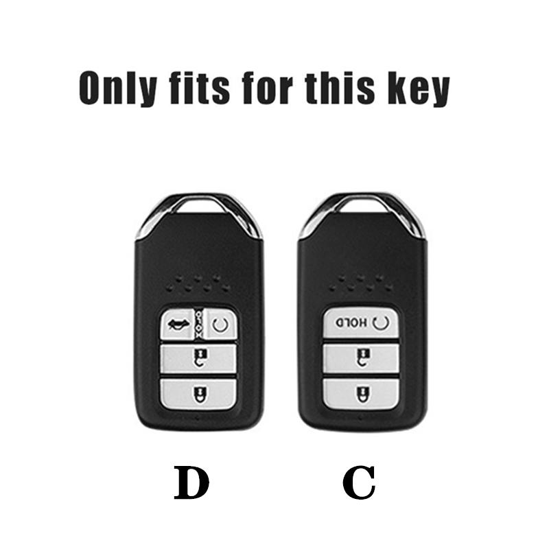 ARD1 Alloy Leather Car Remote Key Case Cover Shell for Honda Civic 11th Gen Accord Vezel Freed Pilot CRV 2021 2022 City Jazz BR-V HRV