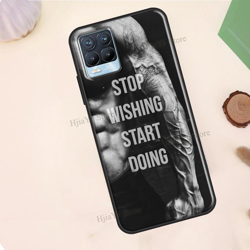 Gym Fitness Bodybuilding For Realme 10 Pro Plus C55 C35 C33 C31 C30 C21Y GT Neo 5 OnePlus 11 10T Nord CE 2 Lite Case
