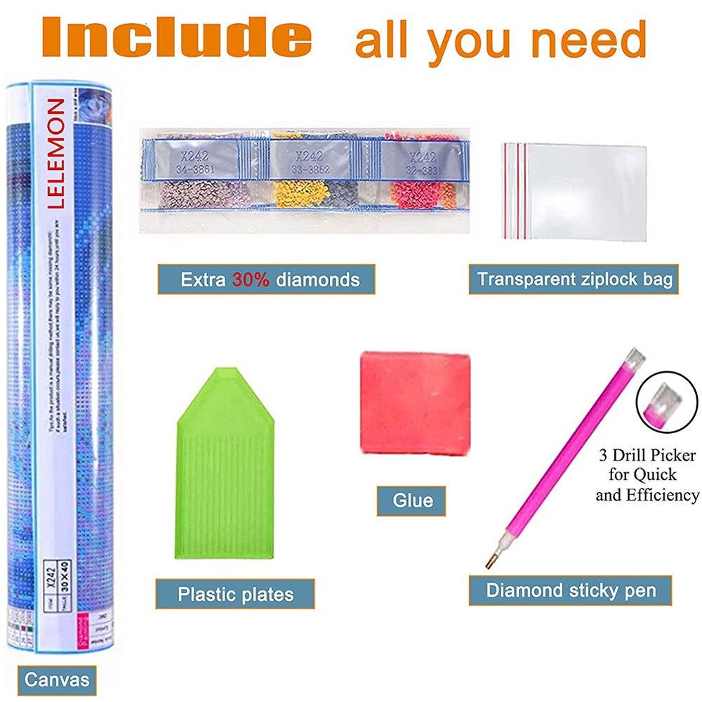 Новый DIY 5D алмазная живопись Луна Дерево полная круглая мозаика Пейзаж Цветок Алмазная вышивка Искусство горный хрусталь для домашнего декора