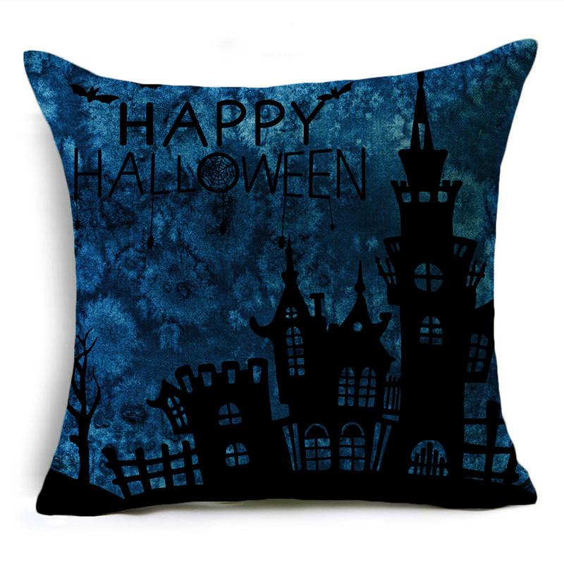 Чехол на подушку для Хэллоуина, темная луна, ночь, праздничная атмосфера, украшение для дивана, поясная подушка, чехол для подушки 40*40 см/45*45 см/50*50 см