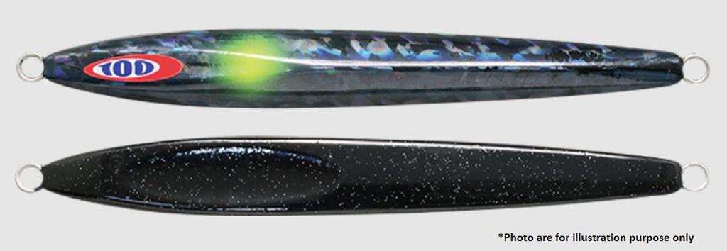 Jackall Металлический джиг тип Анчоус 2 Медленное скольжение 160 грамм Черный (0479)