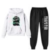 Trapstar Print Hoodie Pants Set Men Women Casual Streetwear Winter