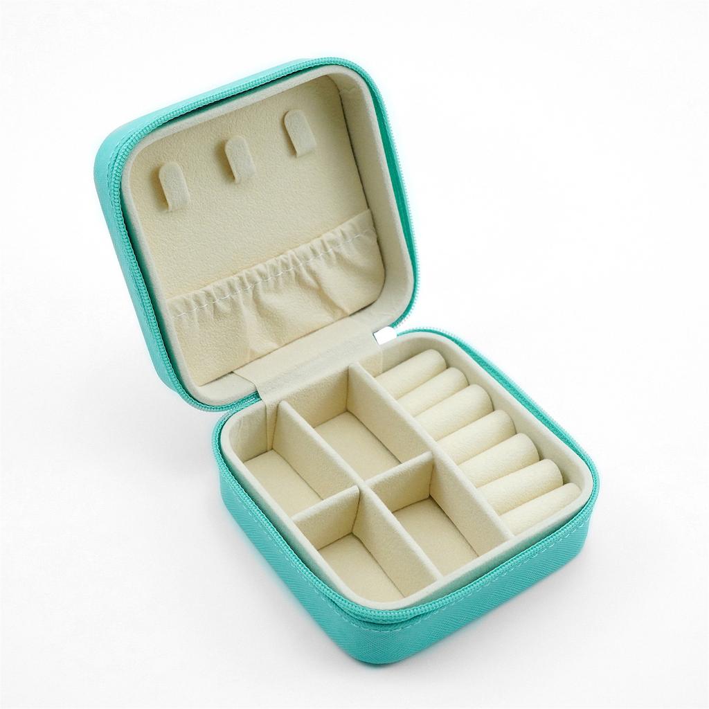 Jewelry Storage Box Portable Home Travel Earrings Necklace Storage Case For Women Ring Organizer PU Leather Display Case