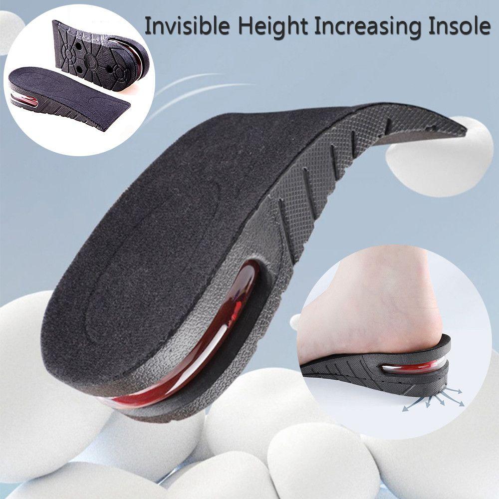 Мужские Женские Амортизирующие Вставки под Пятку Обувь-Подъемник Подушечки Увеличивающие Рост Половинки Стелек