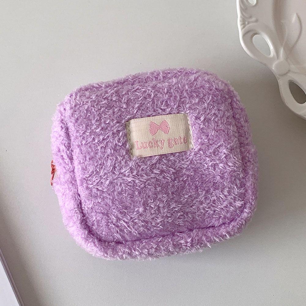 INS Trendy Cosmetic Bag Креативная мини-сумка для макияжа для девочек Мягкий кошелек для монет Дорожное хранение косметики