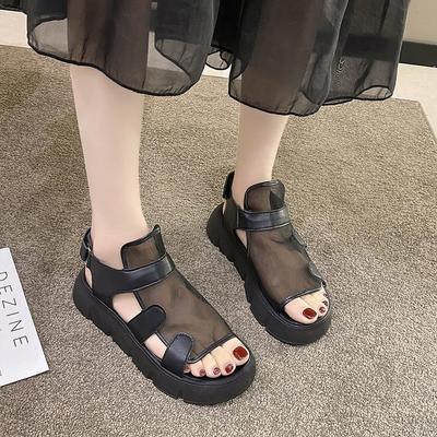 Женские сандалии, новая пляжная обувь в римском стиле, сандалии с открытым носком