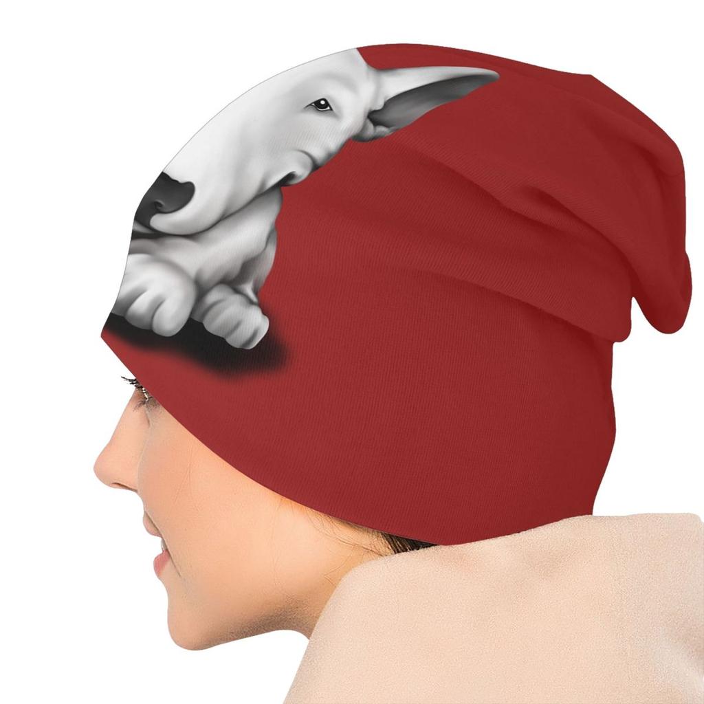 Английские шапки с черепами для бультерьера, уличная зимняя теплая женская вязаная шапка унисекс, шапка с капюшоном для животных, домашних питомцев, щенков