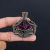 Ruby Pendant Gemstone Jewelry, 999 Copper Wire Wrapped Handmade Pendant, Latest Design Jewelry
