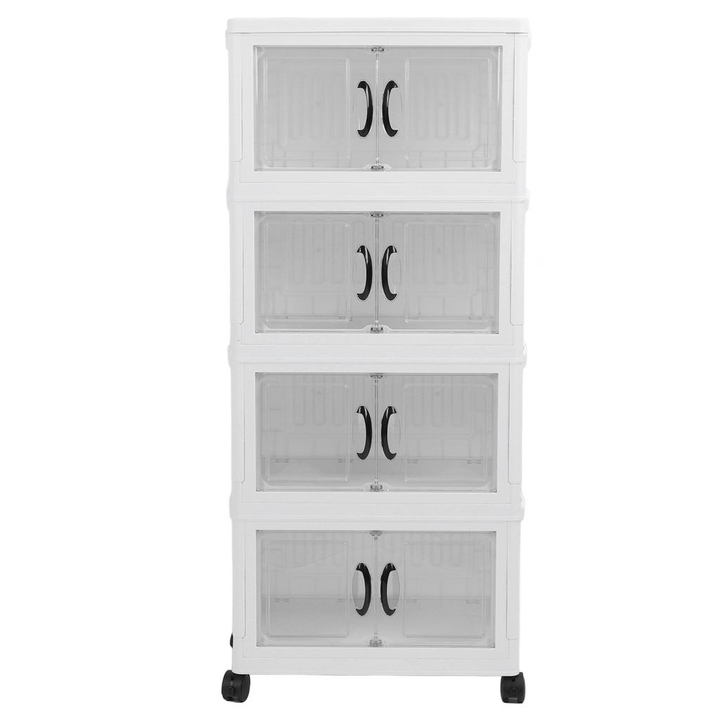 Складной пластиковый складной шкаф для хранения вещей, органайзер для шкафа с колесами для домашнего общежития