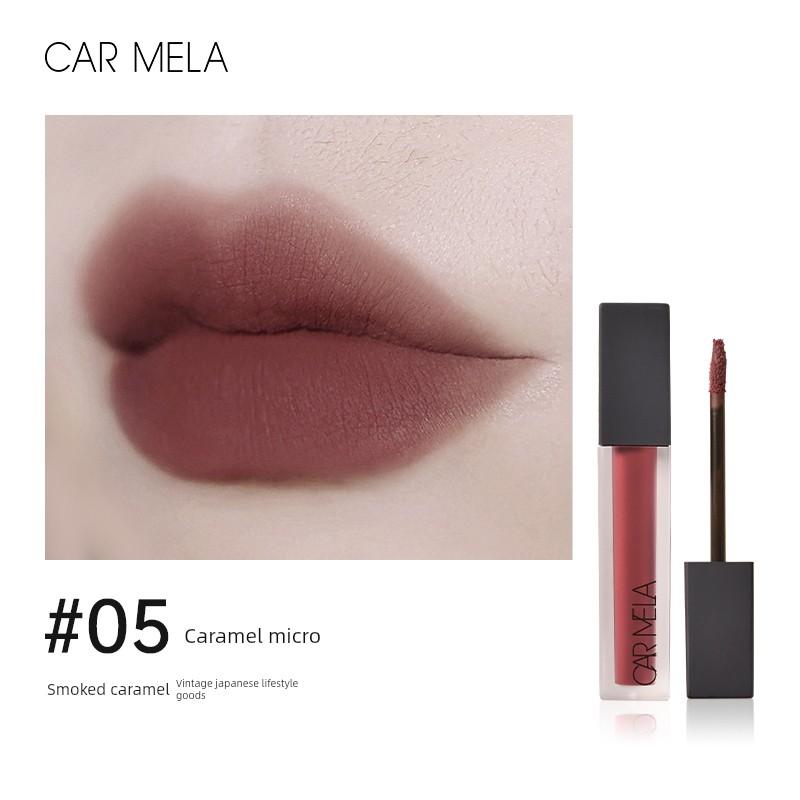 Carmela Lipstick 04 Velvet Matte Bean Paste Color Lip Mud for Women Matte Lip Glaze Carmela Makeup Artist's Special Use