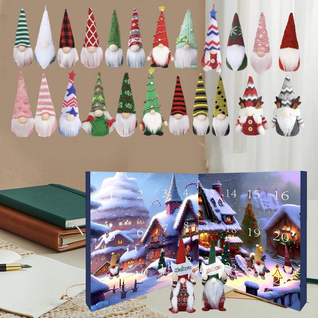 24 Plush Gnomes Countdown Calendar