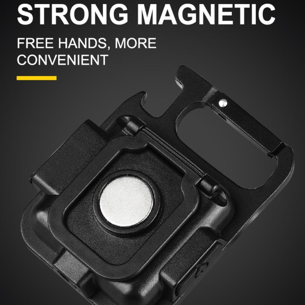 COB фонарик мини переносной брелок лампа 4 освещения EDC фонарик уличный водонепроницаемый аварийный кемпинг рыбалка рабочие фары