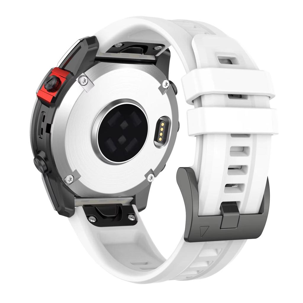 Силиконовый ремешок для часов Garmin Fenix 7/7s/7X Pro с быстросъемным креплением, стиль как у официального для моделей Fenix 5/6/935