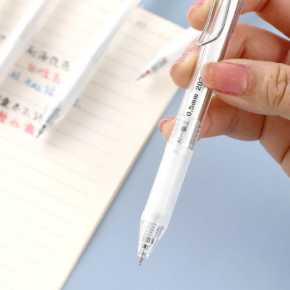 Quick Dry Neutral Pen Black/Red/Blue Ink Ballpoint Pen Transparent Writing Tools  Student