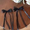 Bowknot Lace XL Duckbill Clip for Women's Double Ponytail | Girly Hair Accessory