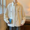 Рубашка с длинными рукавами мужская весна и осень свободный модный топ мужская Sense American Retro Tooling повседневная куртка